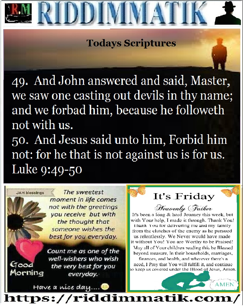 Friday Scriptures (070619)
