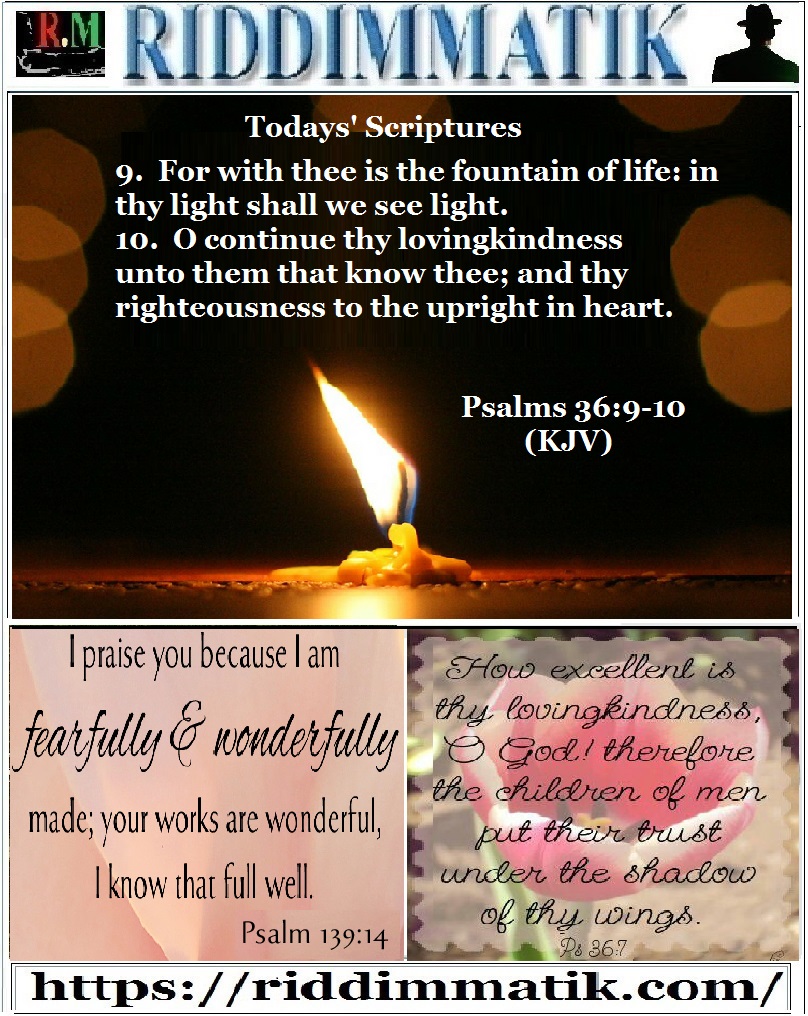 Mondays’ Scriptures (030619)