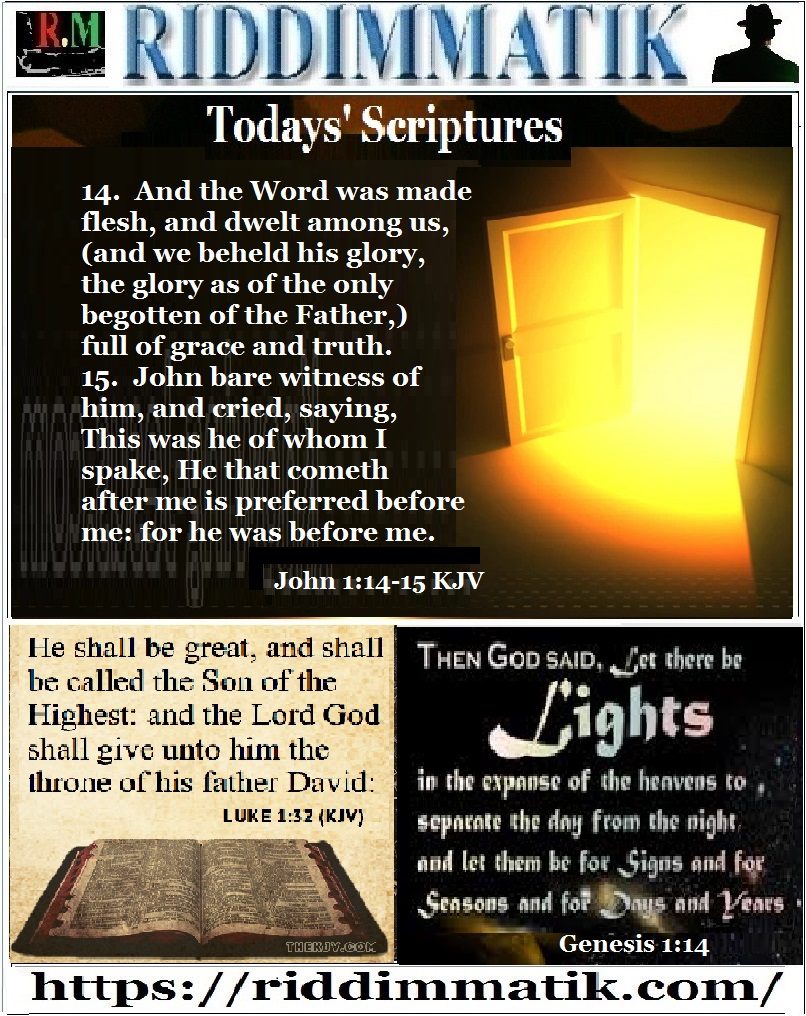 Tuesdays’ Scriptures (040619)