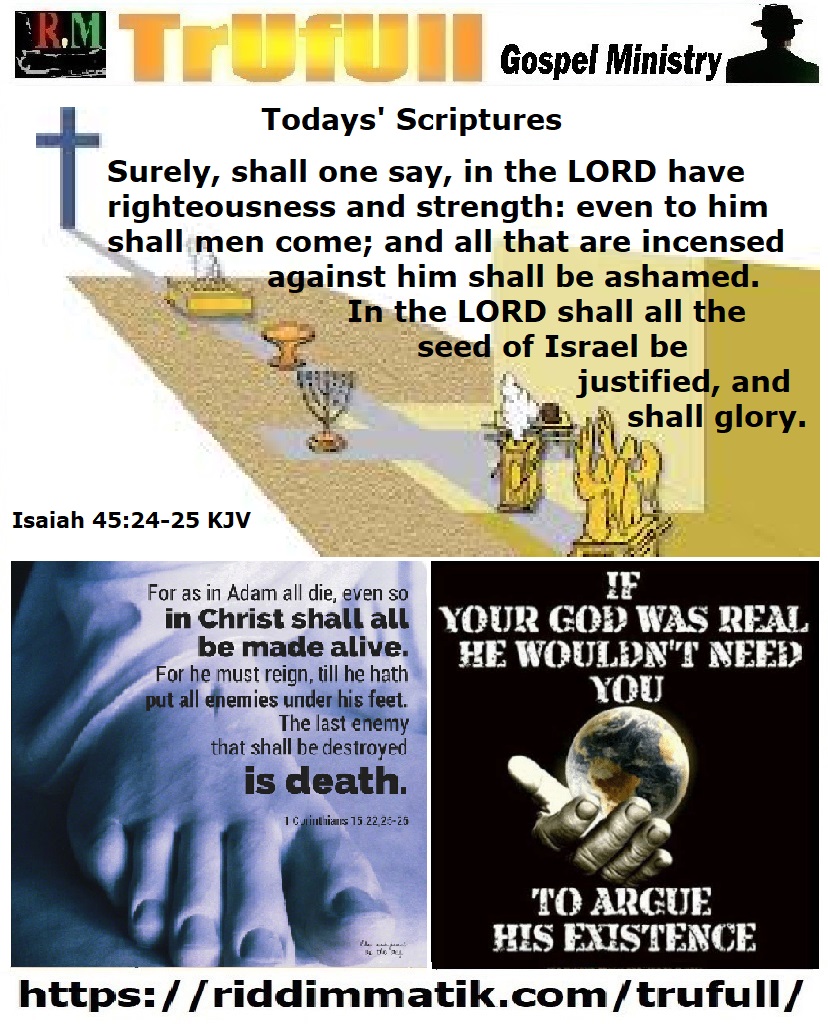 Tuesdays’ Scriptures (281019)