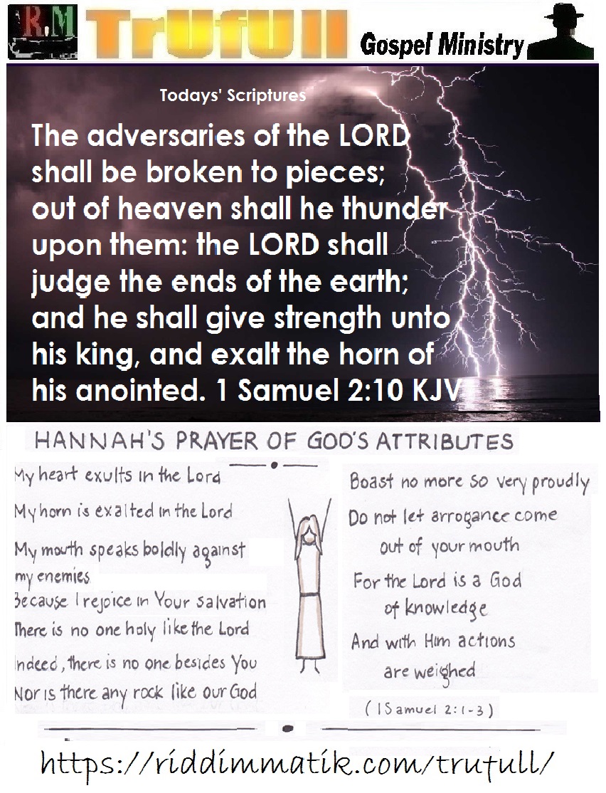 Monday – 1 Samuel 2-10 KJV