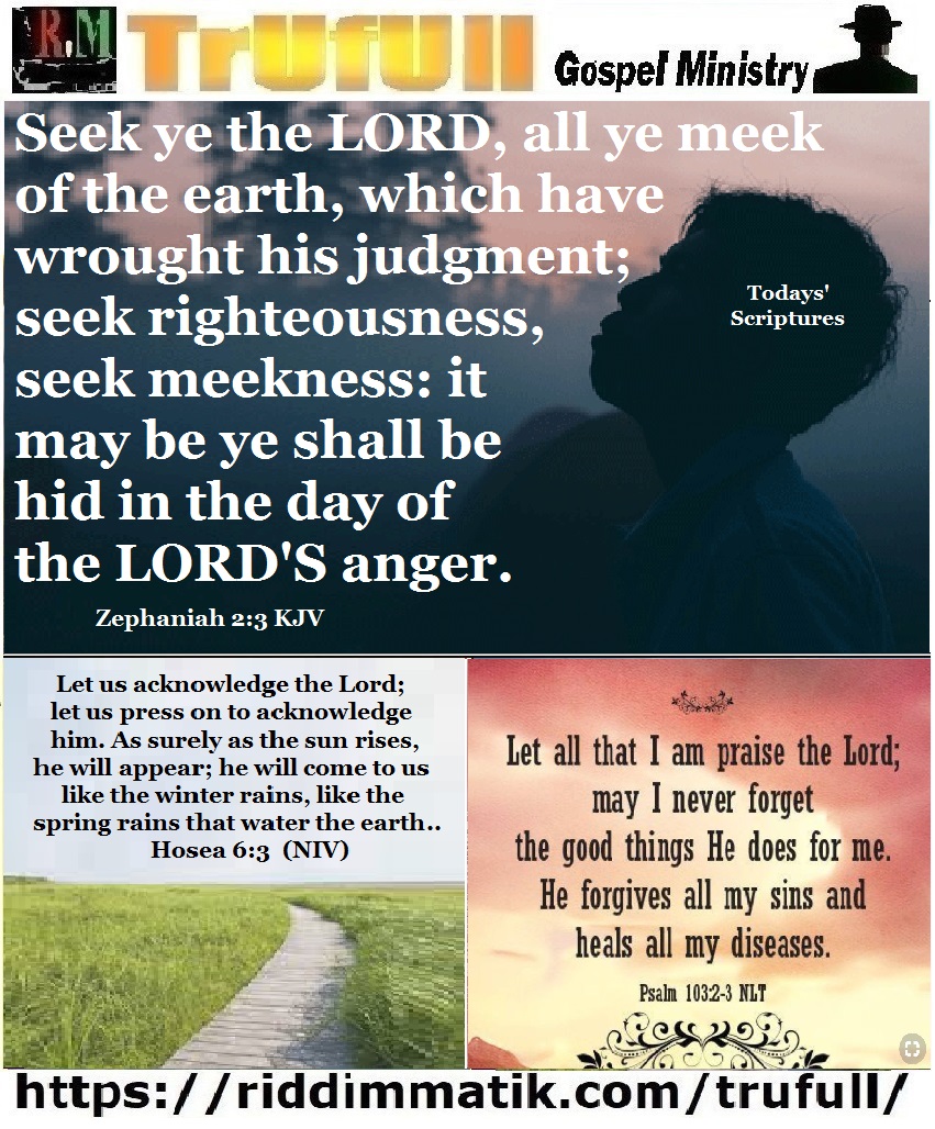 Tuesdays – Zephaniah 2-3 KJV