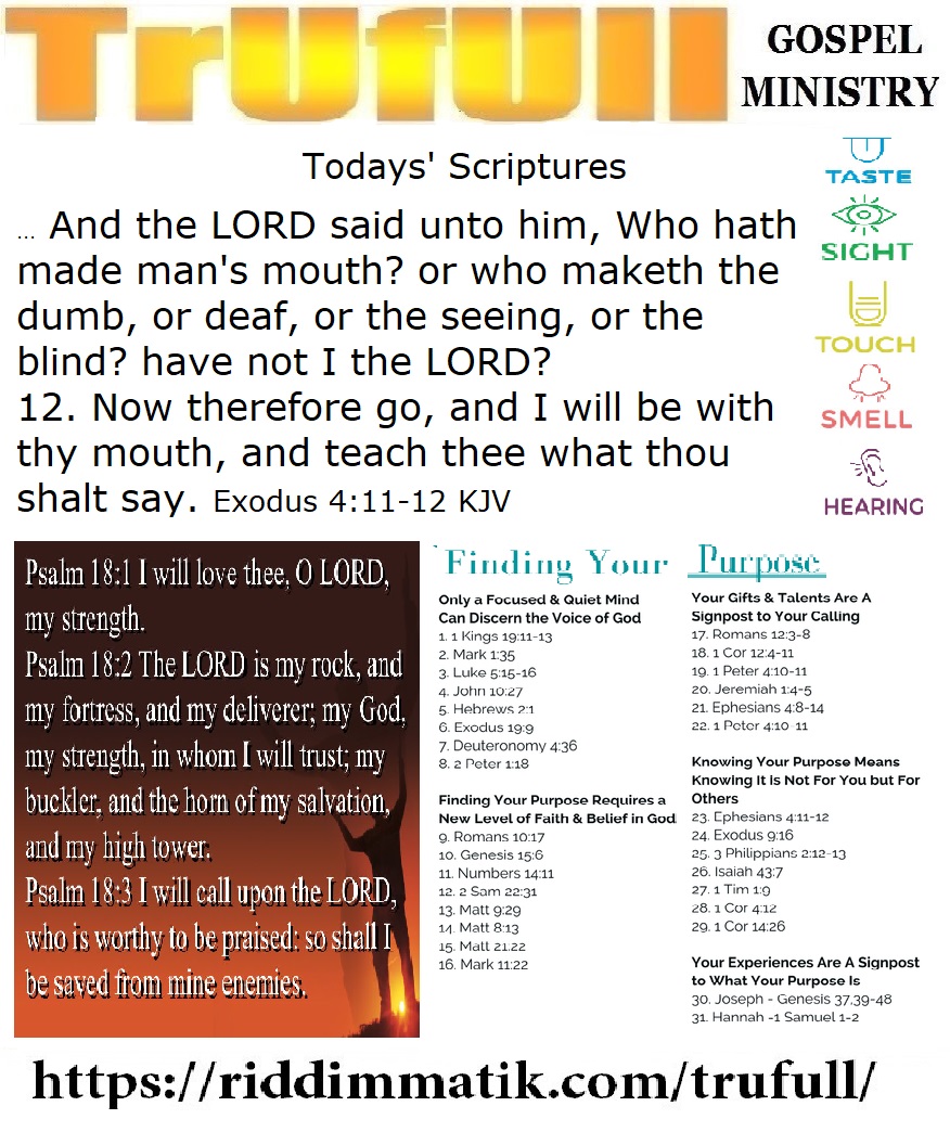 Thursdays’ – Exodus 4_11-12 KJV