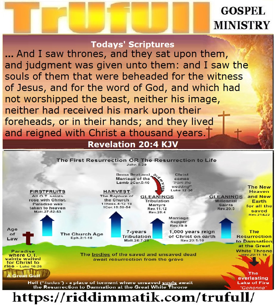 Wednesdays’ – Revelation 20-4 KJV