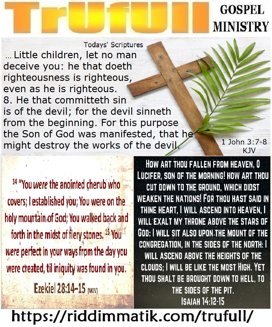 Palm Sunday – 1 John 3_7-8 KJV