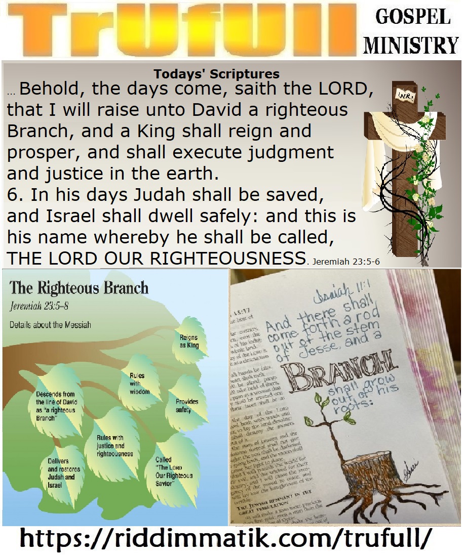 Tuesdays’ – 30032021_Jeremiah 23 5-6 KJV