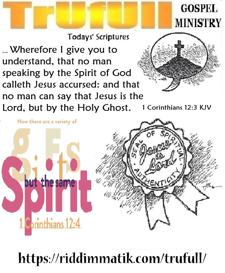 Wednesdays’ – 1 Corinthians 12 3 KJV