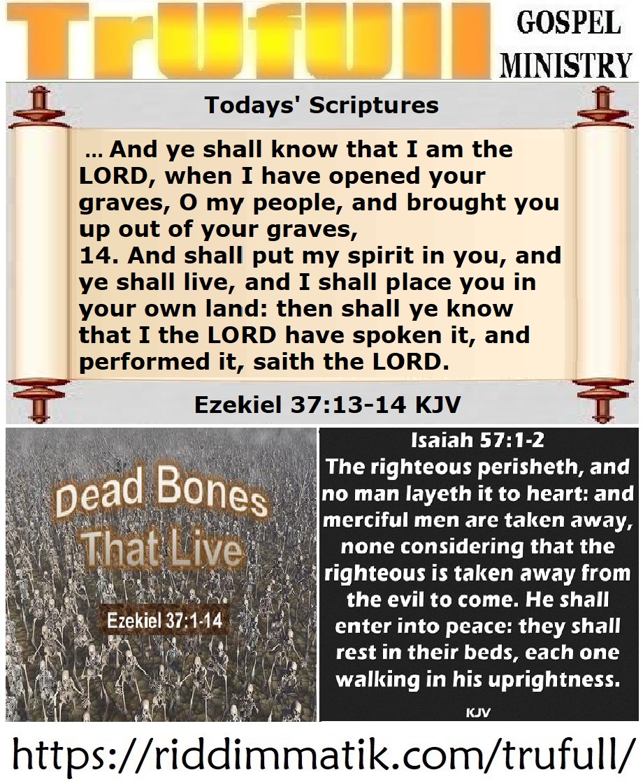 Sundays’ – Ezekiel 37_13-14 KJV