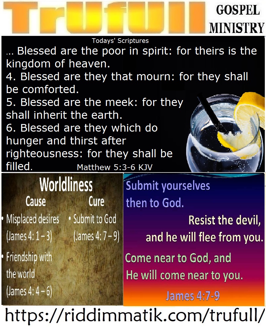 Tuesdays’ – Matthew 5_3-6 KJV